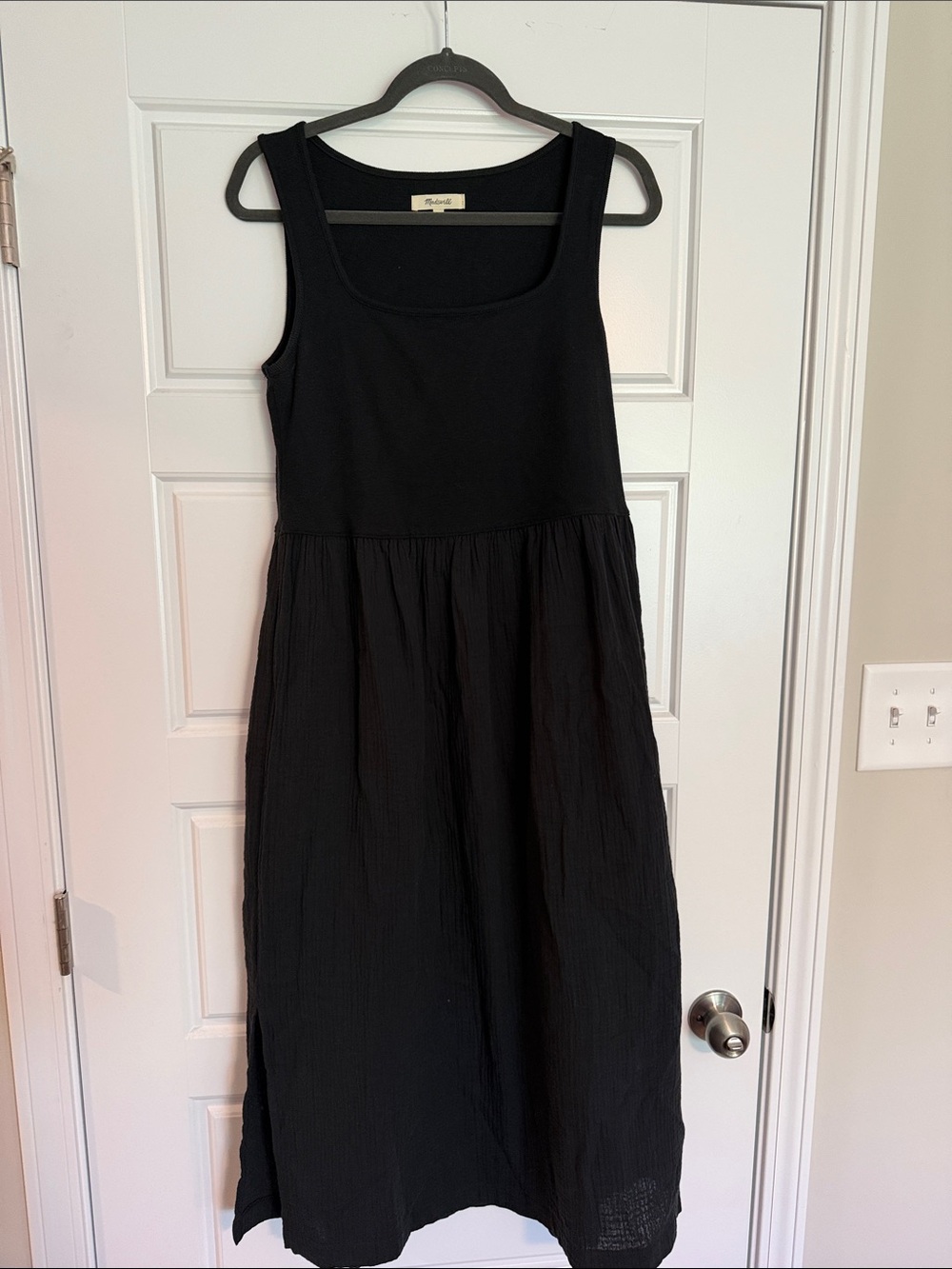 Madewell Black Sleeveless Maxi Dress